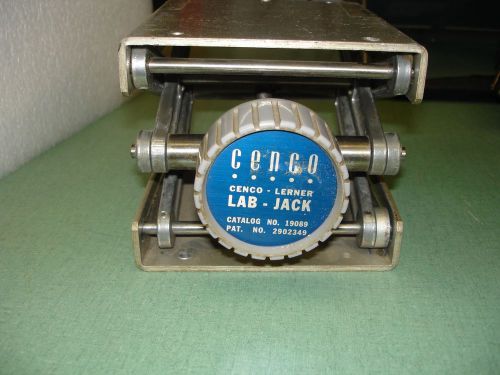 CENCO-LERNER LAB JACK SCISSOR LIFT 19089 - 5 1/2 &#034; X 4 1/2&#034;