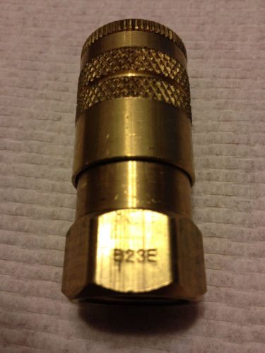 Parker pneumatic quick coupling,body 1/4&#034;, female 3/8-18 nptf,b23e, free ship for sale