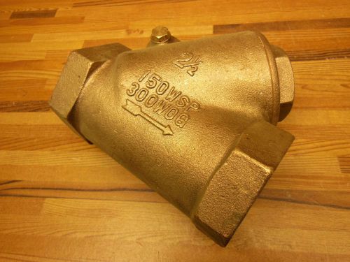 2 1/2&#034; swing check valve 150 wsp 300 wog brass bronze? for sale