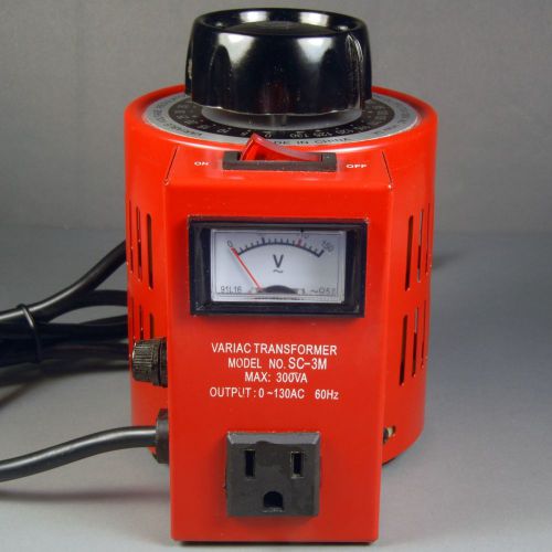 3 Amp Variac Variable Transformer, 300va Max, 0-130 Volt Output