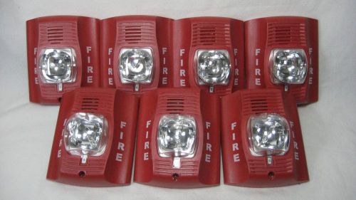 Lot of 7 System Sensor P2R Strobe and Horn