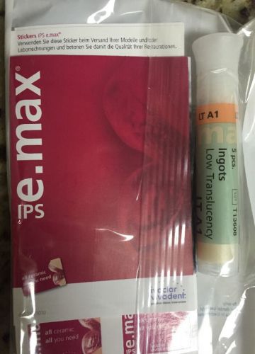 Ivoclar emax press ingots emax LT A1 - REF # 605273 5pk Pressable Ceramic NEW