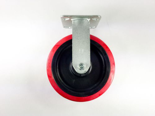 8&#034; x 2&#034; polyurethane on plastic caster - rigid for sale