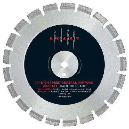 Lackmond 14BEHA 14-Inch Dry High Speed General Purpose Asphalt Blade