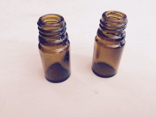 Lot of 145 Brown Glass Screw Top Bottles 7ml