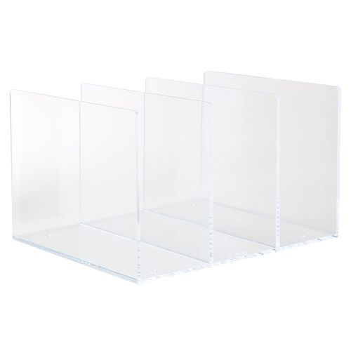 MUJI ACRYLIC Partition Storage Stand Holder file Notebook Organizer desktop MOMA