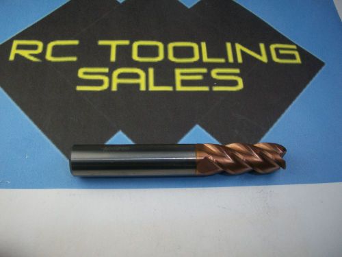 3/8 4 flute centercutting ball nose carbide end mill ticn coated new accupro 1pc for sale