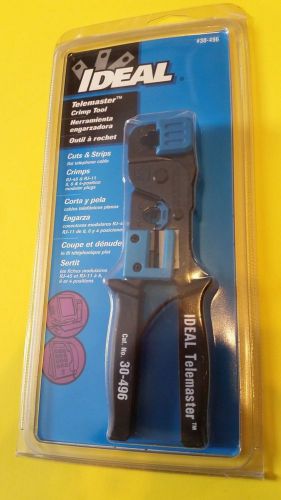 IDEAL Telemaster RJ45 &amp; RJ11 Crimp Tool #30-496 **Brand New**