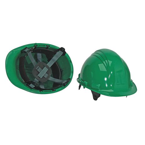 Hard Hat, FrtBrim, Slotted, 6Pinlock, Dk Grn A69040000