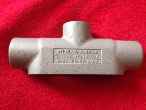 (Lot of 2) APPLETON  FORM 35   1&#034;  CONDUIT BODY  TYPE TB