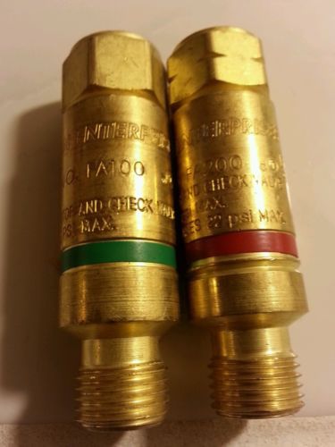 WESTERN ENTERPRISES  ACETYLENE OXYGEN FLASH ARRESTOR FA100 &amp; FA200