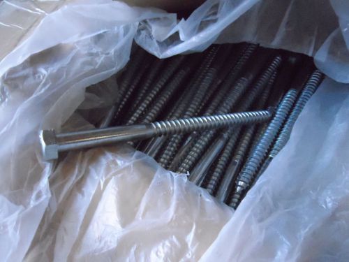 PFC HEX LAG SCREWS 1/2 X 8 QTY 100 ZINC PLATED