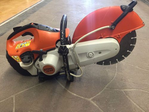 STIHL TS410 12&#034; GASOLINE CONCRETE SAW W/ DIAMOND DISK