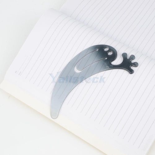 Demon Shaped Plastic Bookmark Transparent Blue for students writer Reading