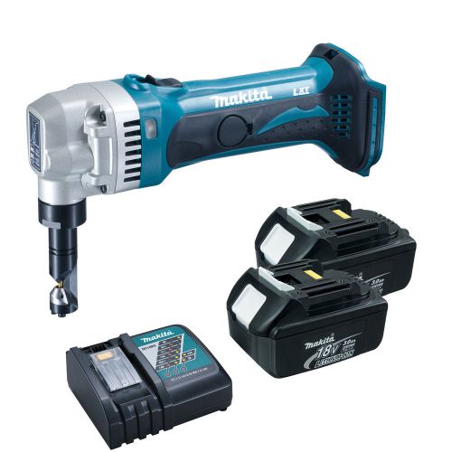 Makita LXNJO1Z 18V LXT 16 Gauge Cordless Nibbler, (2) BL1830 Batteries, Charger