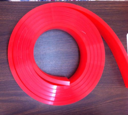 6 ft/feet roll - 60 duro durometer - silk screen printing squeegee blade red for sale