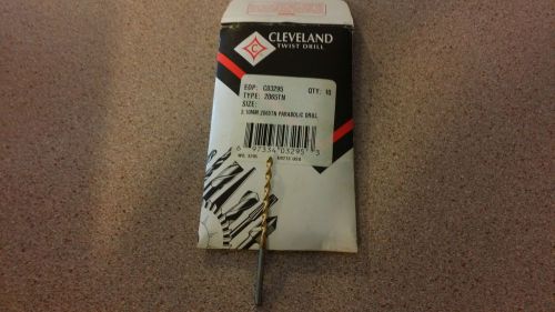 CLEVELAND PARABOLOC TWIST DRILL 3.10 MM LOT OF 10