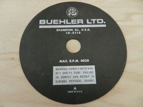 14 buehler 10-4116 abrasive cut off wheels 9&#034; 4030 rpm medium hard steel rc35-50 for sale