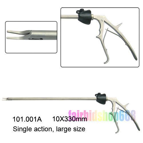 2015 New Clip Applier Single Action 10X330mm Laparoscopy large size