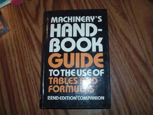 MACHINERYS HANDBOOK 22ND EDITION  GUIDE