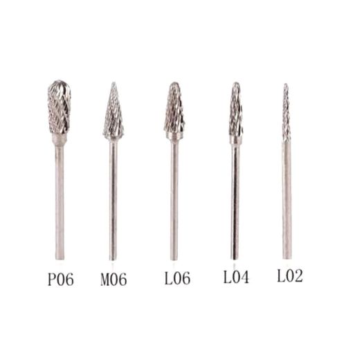 5*  Dental Tungsten Carbide Steel Polishing Burs 2.35*6mm For Polisher Handpiece