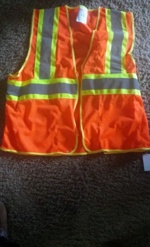 HIGH VISIBILITY Two Tone Safety Work Vest M/L ANSI/ISEA 107- v70649 Class 2