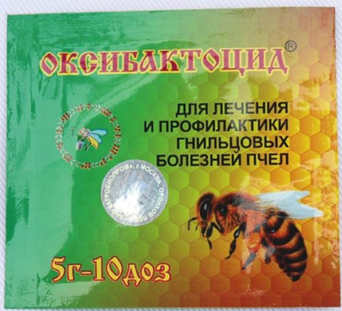 Oksibaktocid for the treatment and prevention of diseases of bees, 5g - 10 doses