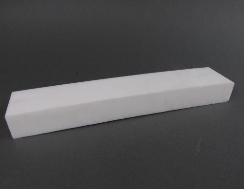 Virgin White PTFE Teflon 1.5lb. Bar / Strip - 9.75&#034;L x 1.75&#034;W x 1&#034;H