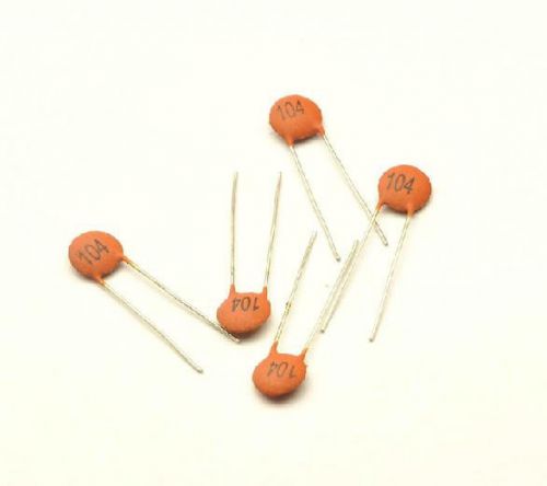 500pcs Ceramic Disc Capacitors 50V 100nF 0.1uF 104pF