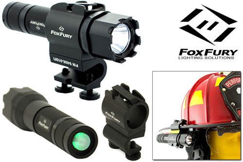 Foxfury SideSlide Helmet Light 940K-010FI Firefighter Helmet Flashlight Fox Fury