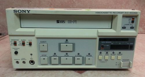 Sony SVO-9500MD Video Cassette Recorder (ULTRASOUND SVHS Hi-Fi VCR)