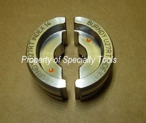 Burndy U27RT Stainless Crimper Crimping die Hydraulic Crimp 3/0 CU index 14 NEW