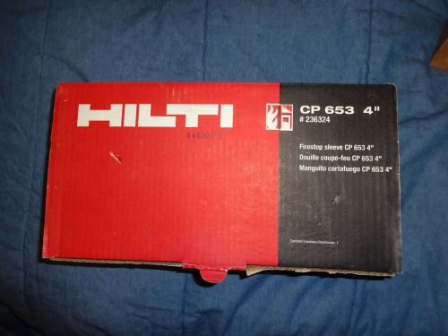 HILTI CP 653 4&#034; FIRESTOP SLEEVE