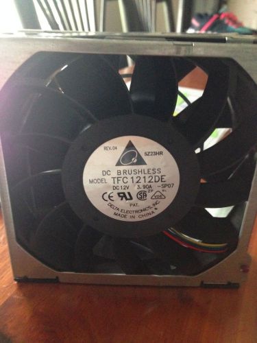 Delta tfc1212de, 12 vdc, 120mm x 120mm x 38mm, 252.8 cfm, 5500 rpm, cooling fan for sale