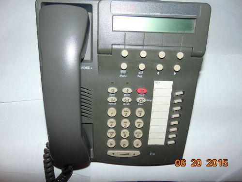 Lot of 5, Avaya 6408D+ Digital Office Phone W/Base