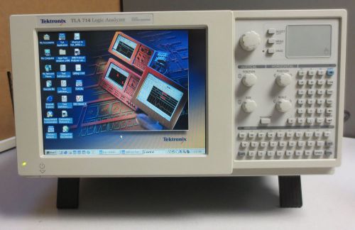 Tektronix TLA714 Portable Color Logic Analyzer Mainframe 1S w/ TLA7PG2 &amp; TLA7N2