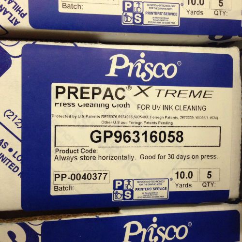 Prisco pre-soaked blanket wash rolls - box of 5 - gp96316058 - for 56&#034; kba for sale
