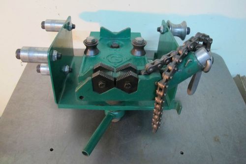 GREENLEE PIPE CHAIN VISE 467 w/GREENLEE TABLE BENDER