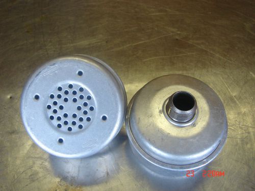 2 genuine nos antique briggs &amp; stratton gas small engine round 3&#034; muffler lot for sale