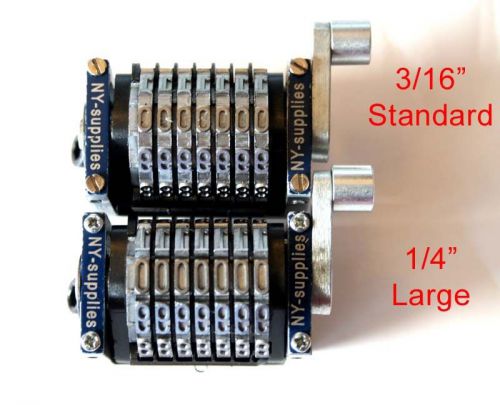 7 digit 1/4&#034; rotary straight backwards numbering machine heidelberg gto pm qm for sale