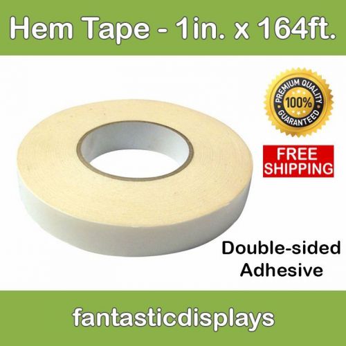 Banner Hem Tape Heavy Duty  Double Sided - 1&#034; x 164&#039; Roll - QTY of 13 ROLLS