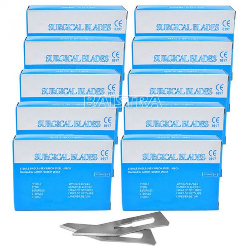 1000pcs Dental 4.3*0.55cm Surgical Scalpel Blades Instruments Scalpels 11# SALE