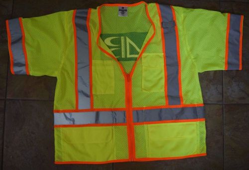 ML KISHIGO SURVEYOR VEST REFLECTIVE 1242 SIZE XL EXTRA LARGE NEVER WORN!