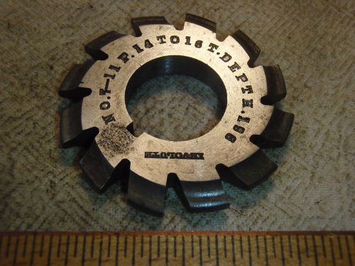 MORSE No 7 - 11P 14 To 16T Depth .196 Involute Gear Cutters HS -12 Gear Cutter