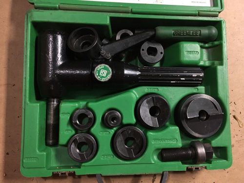 greenlee hydraulic knockout set