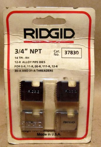 New ridgid pipe die 3/4&#034; 37855 npt 27tpi rh fits 11r 00r 111r12r 30a 31a threade for sale