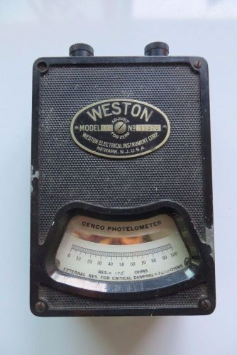 Weston electrical instrument corp.Cenco Photelometer model 440, meter tool