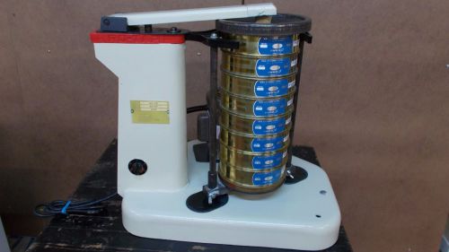 ROTAP RX-29 SIEVE SHAKER w/ VWR TEST SIEVES RO-TAP 8&#034; DIAMETER LAB EQUIPMENT