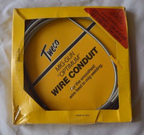 Tweco mig-gun &#034;optimum&#034; wire conduit  15 ft for 5/64&#034; dia wire (t) for sale