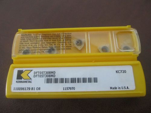 LOT OF 5 kennametal  DFT05T308MDCARBIDE INSERTS  KC720 USA SELLER